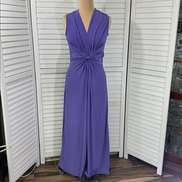 IMAN Maxi Dress Size XS Tall Global Purple Chic Luxury NWT - Picture 6 of 12